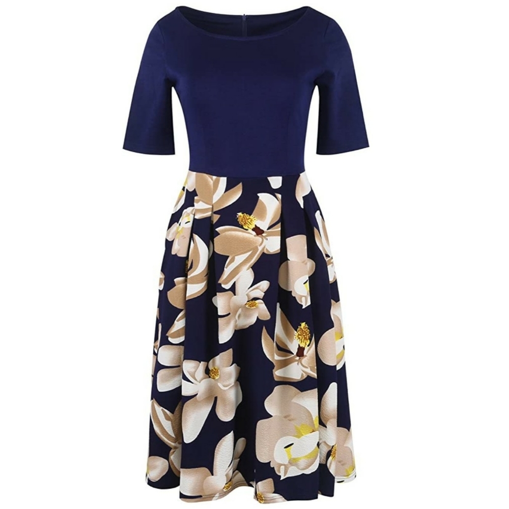Oxiuly Women's Dress With Pockets & Sleeves